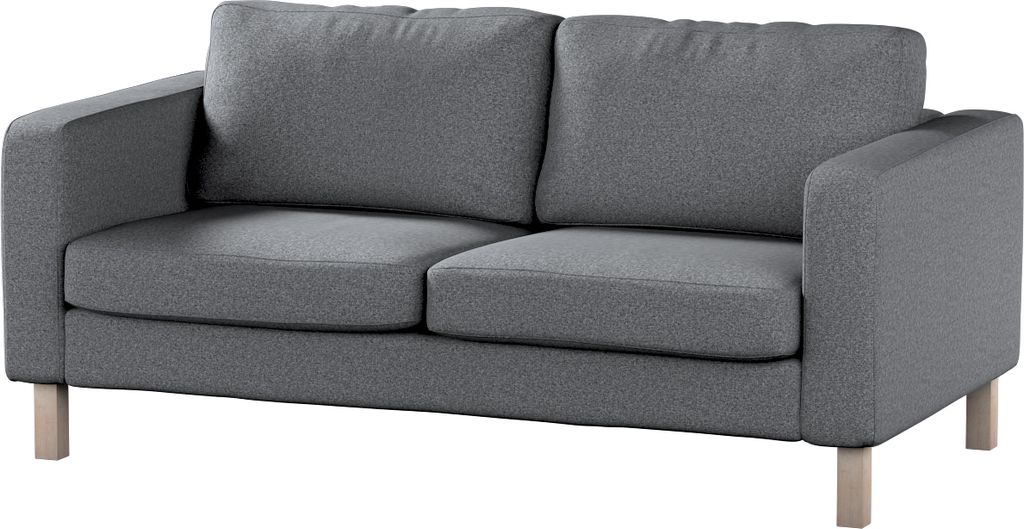 Dekoria Bezug für Karlstad 2-Sitzer Sofa nicht ausklappbar, dunklegrau, Sofahusse, Karlstad 2-Sitzer