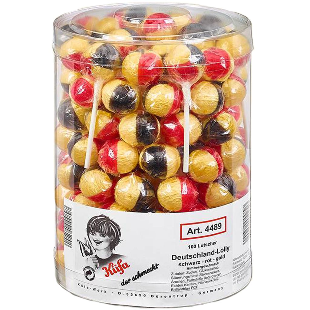 Küfa Allemagne Sucettes au goût de fruits 100 pièces 1800g Image du produit 