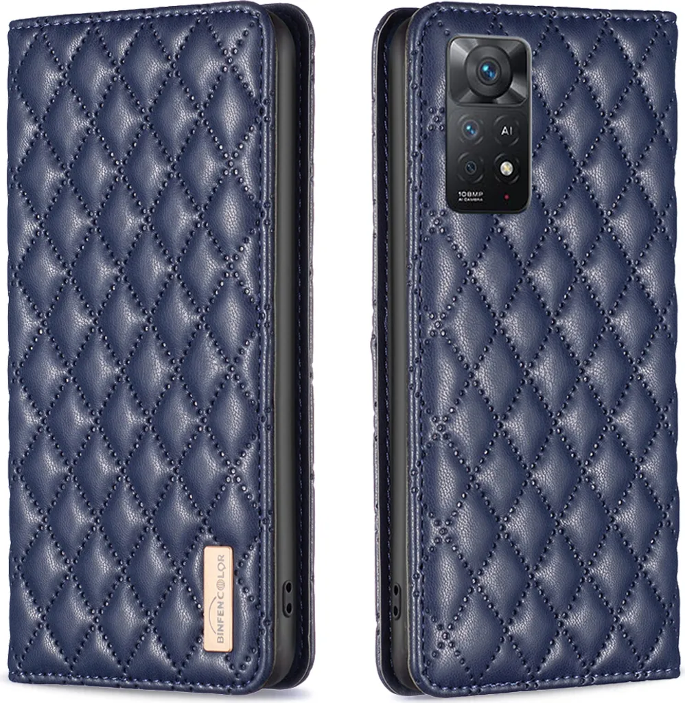 Custodia a Libro Redmi Note 11 Pro Blu: Protezione 360 con Supporto