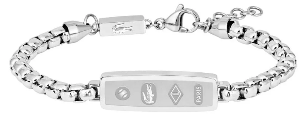 Bracelet gourmette en acier inoxydable District pour homme chic et sport