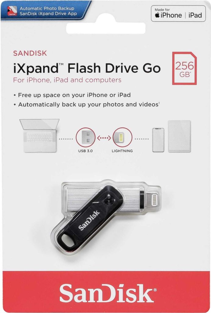 SANDISK USB iXpand 256GB flash disk pro iPhone/iPad Obrázek produktu 