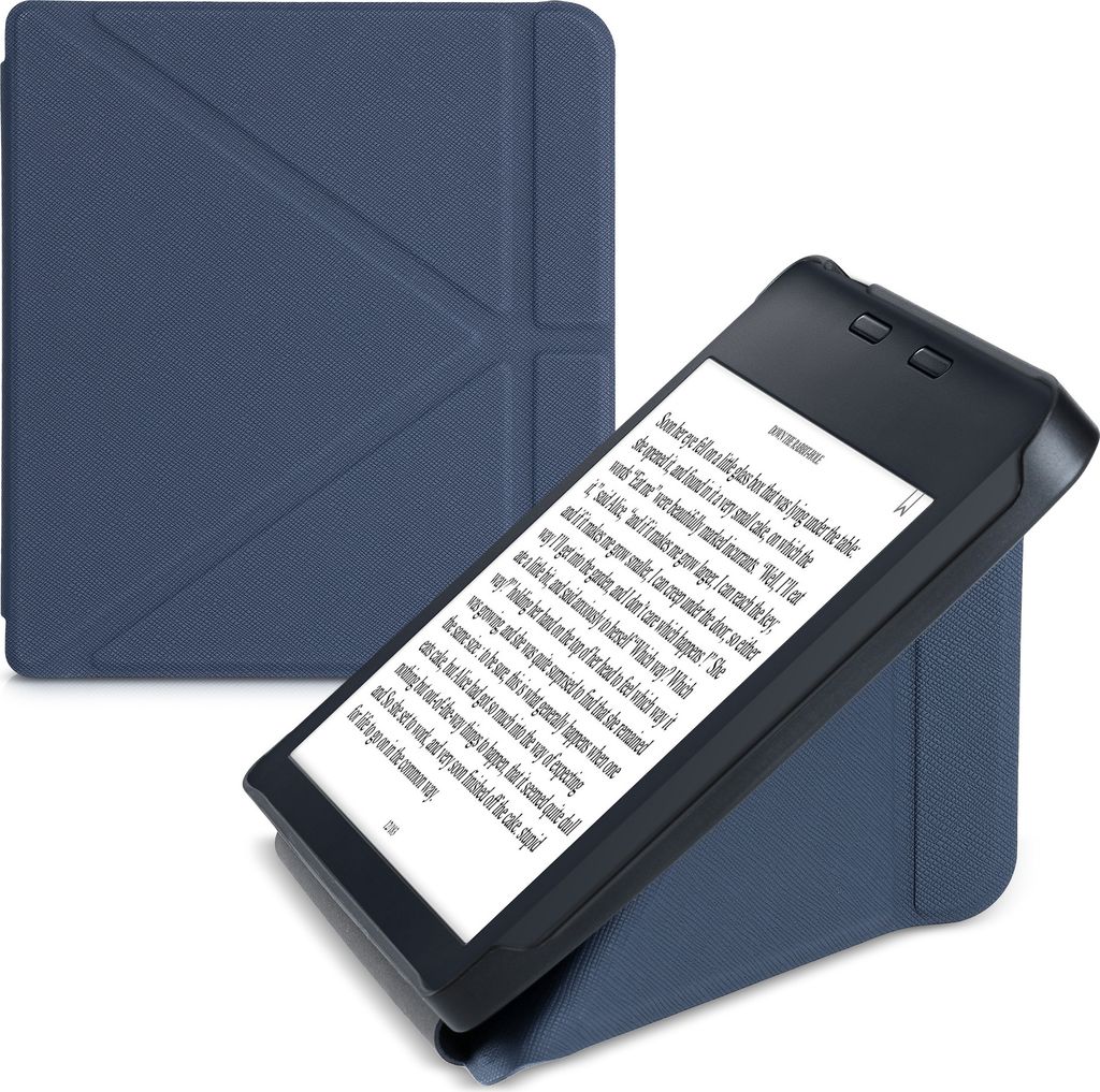 Kwhmobile Hülle Für Tolino Epos 3 – Flip Case Mit Handschlaufe In Wildlederoptik
