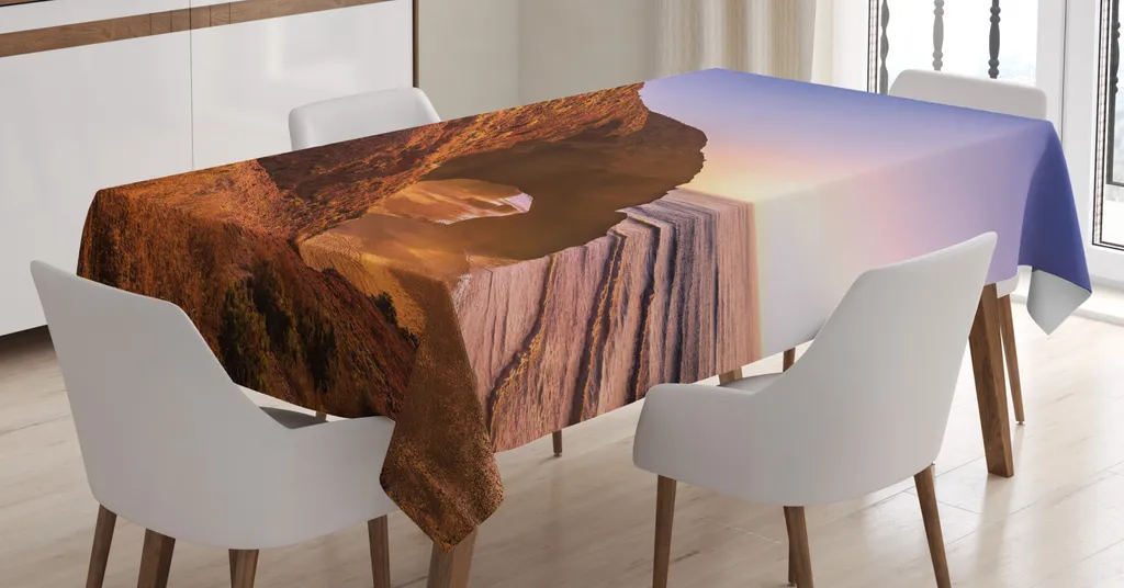 Tovaglia ABAKUHAUS Tramonto Legzira Marocco 140x170cm Marrone Paprika