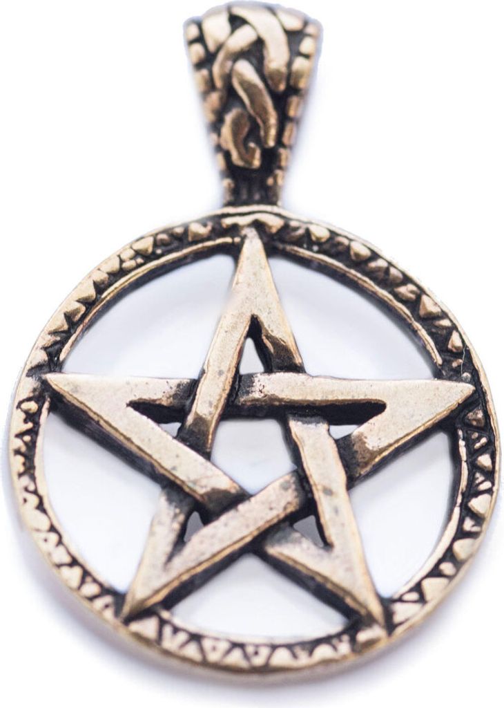Bronzeanhänger Pentagramm Celtic Schmuck