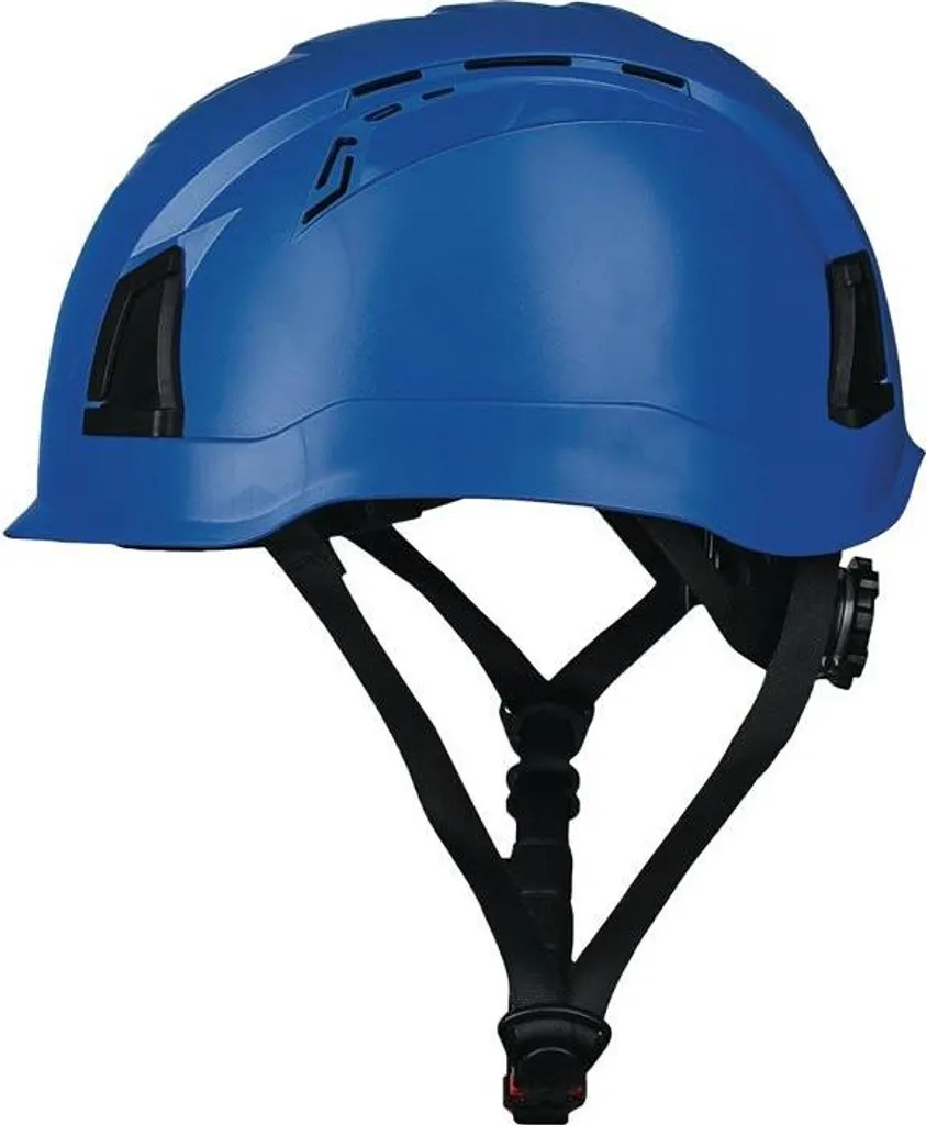 Casque de protection D`Rock bleu ABS EN 397 pour chantiers BTP