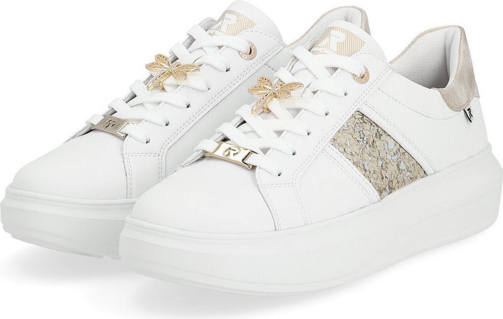 Rieker 'R-EVOLUTION' Damen Echtleder Sneaker weiss , Produktbild 