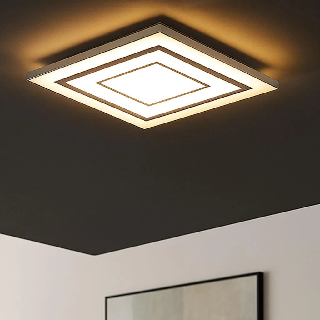 Panneau LED Plafonnier Carré 44cm Intensité Variable pour Chambre