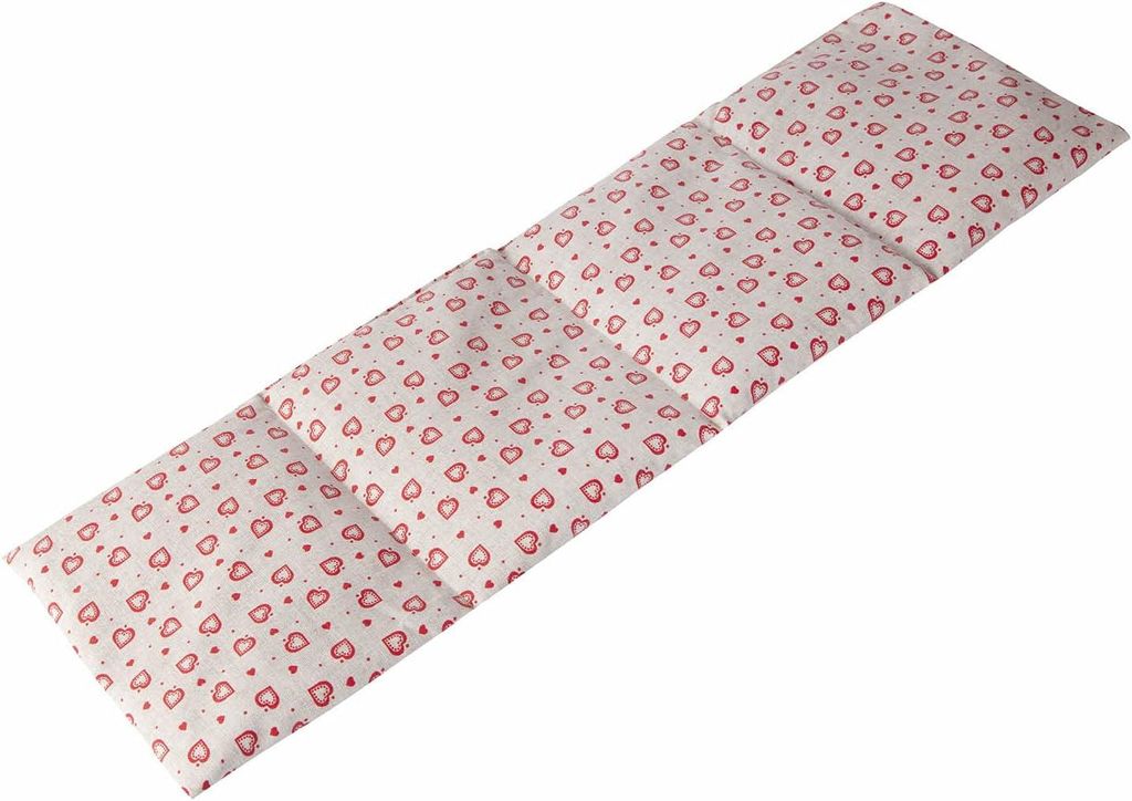 4-Kammer Kirschkernkissen 20x60cm groß - Landhaus-Liebe - Kirschkern Wärmekissen & Kältekissen - Körnerkissen