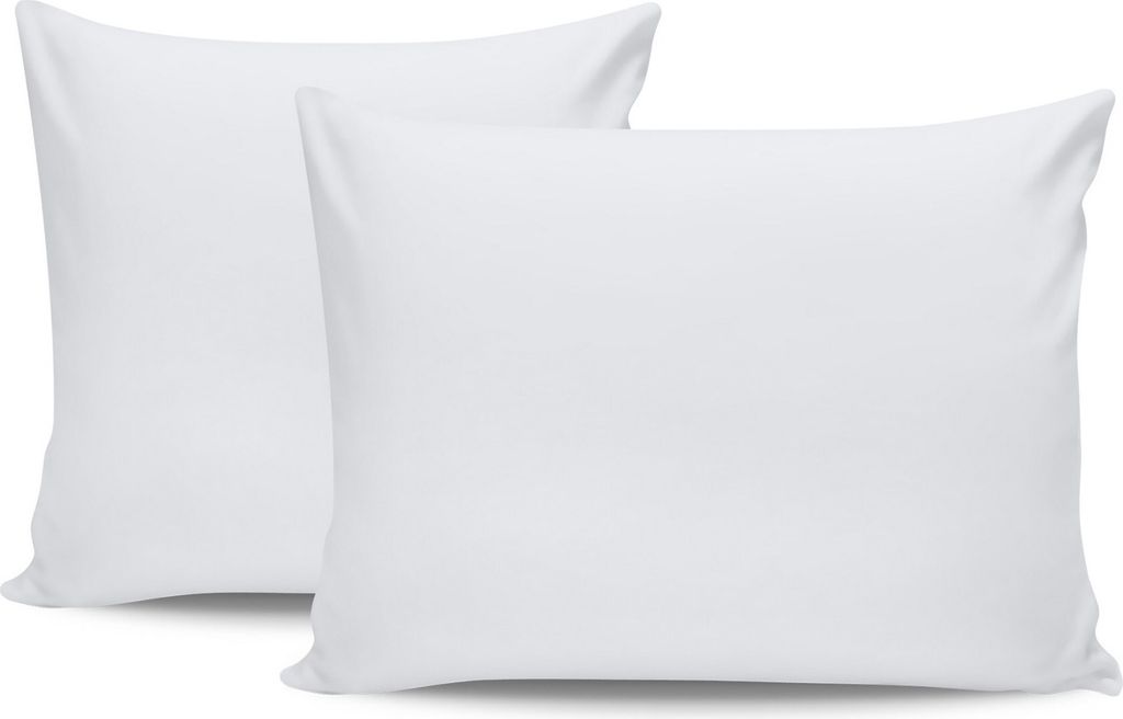 L'Essentiel Linge de Maison, Tonne Grise - 01, Kissenbezug-Set (2 Stück), 100 % BAUMWOLLE RANFORCE, Weiß, 50 x 70 cm