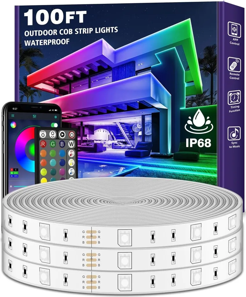 Striscia LED Esterno 30m IP68 LETIANPAI - RGB Professionale 24V