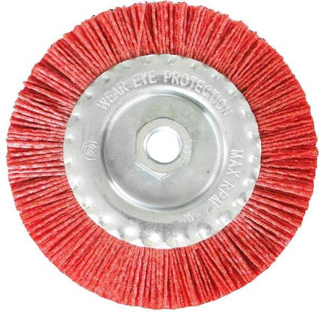 Ø 125 mm spazzola a disco in nylon con filetto M14