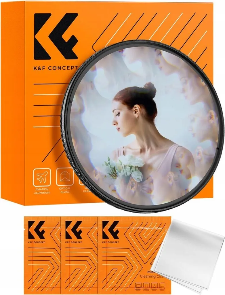 Filtre Kaleidoscope 58mm K&F Concept pour Effets Visuels Artistiques