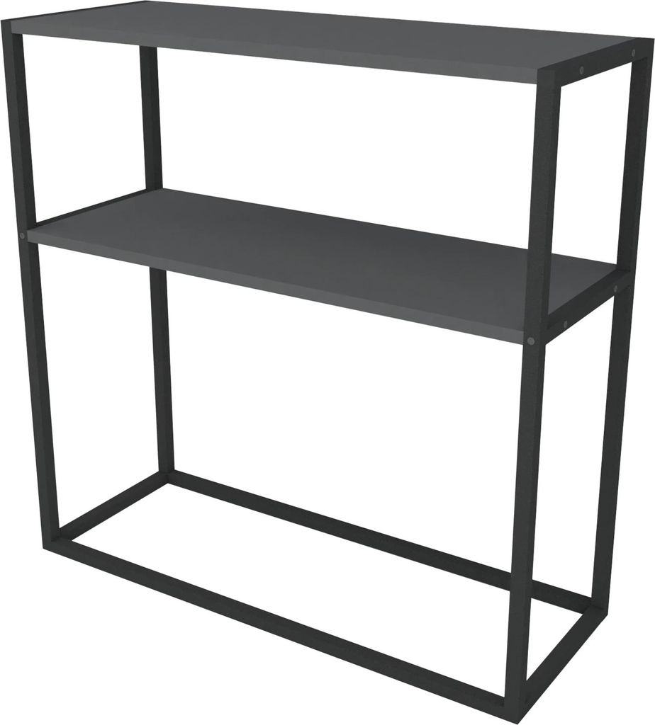 In And OutdoorMatch Konsolentisch Gerrit - 90x90x33,5cm - Schwarz - MDF