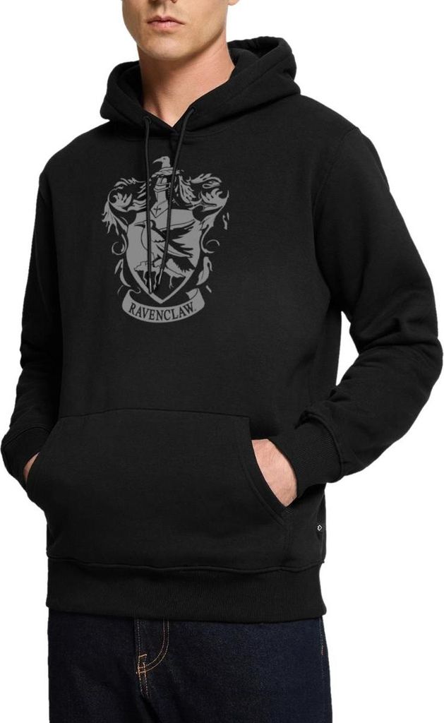 Spreadshirt Harry Potter Ravenclaw Wappen Herren Premium Hoodie, 4XL, Schwarz