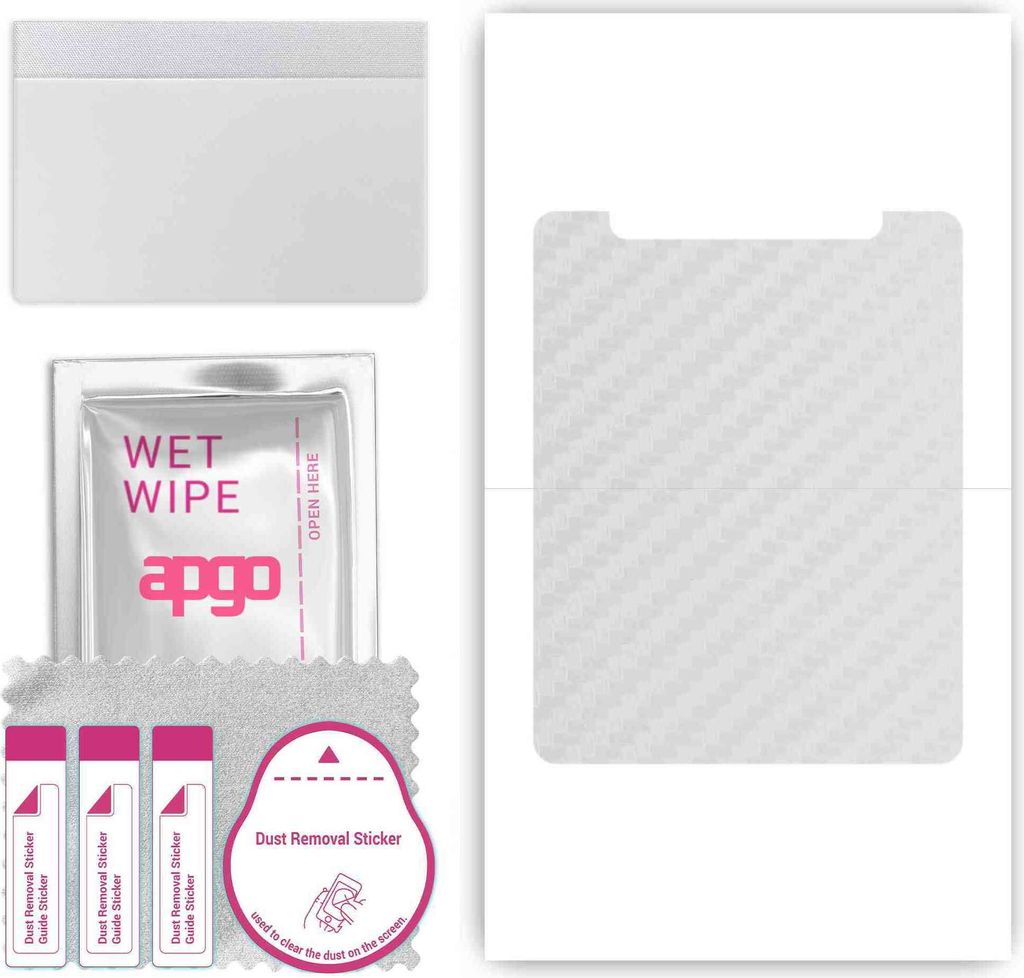 apgo Rückseite Schutzfolie, Skin, kompatibel mit Apple iPad Wi-Fi + 3G, Hinten Displayschutzfolie aus Vinylfolie, kratzfest, einfache Montage - Tr...