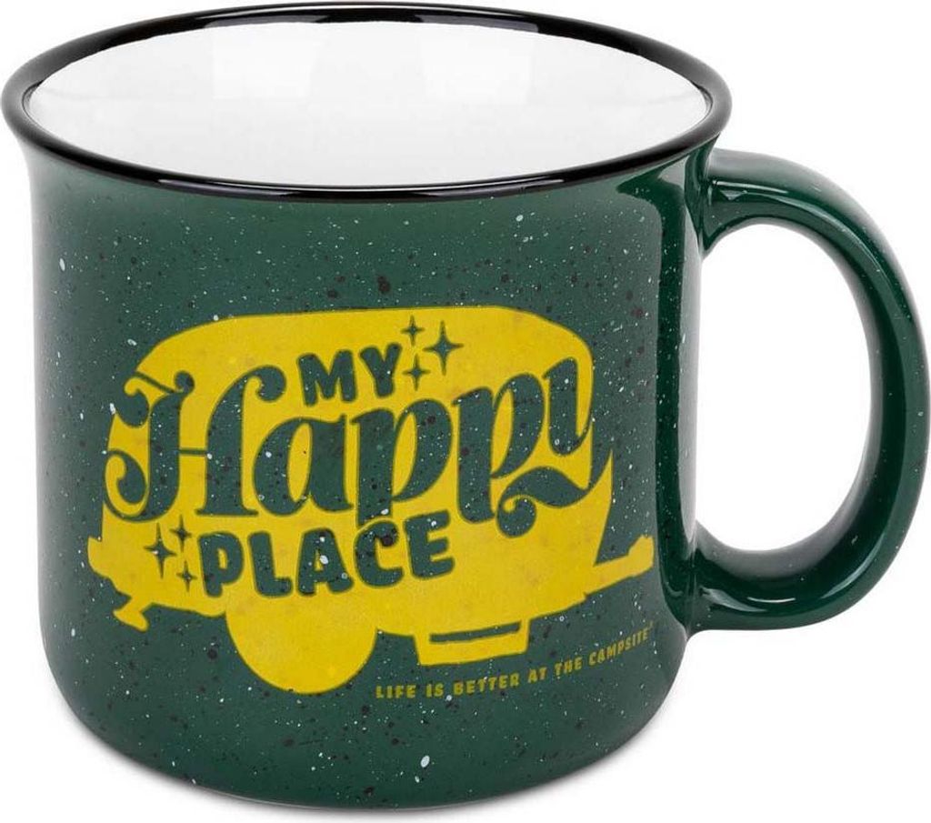 Camco My Happy Place Tasse Grün Grün One Size
