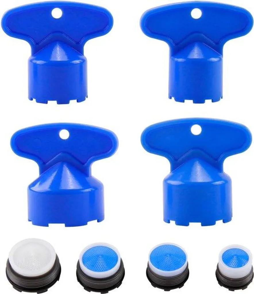 Clé de montage pour aérateurs de robinet M16.5 M18.5 multi-usage bleue