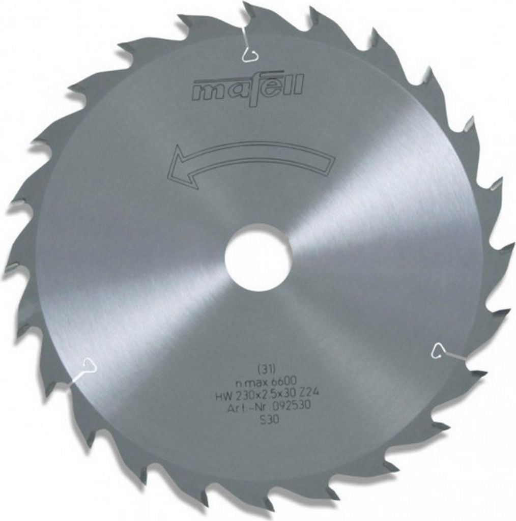 mafell Sägeblatt-HM 230 x 1,8/2,5 x 30 mm Z 24 WZ für universellen Einsatz in Holz (KSP 85 Fc) - 092530