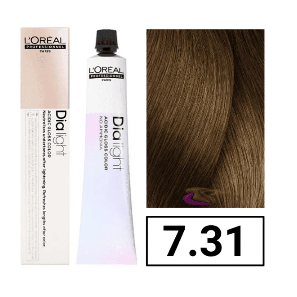 DiaLight 7.31 L'Oréal Professionnel 50ml - Colore Semi-Permanente Acid pH