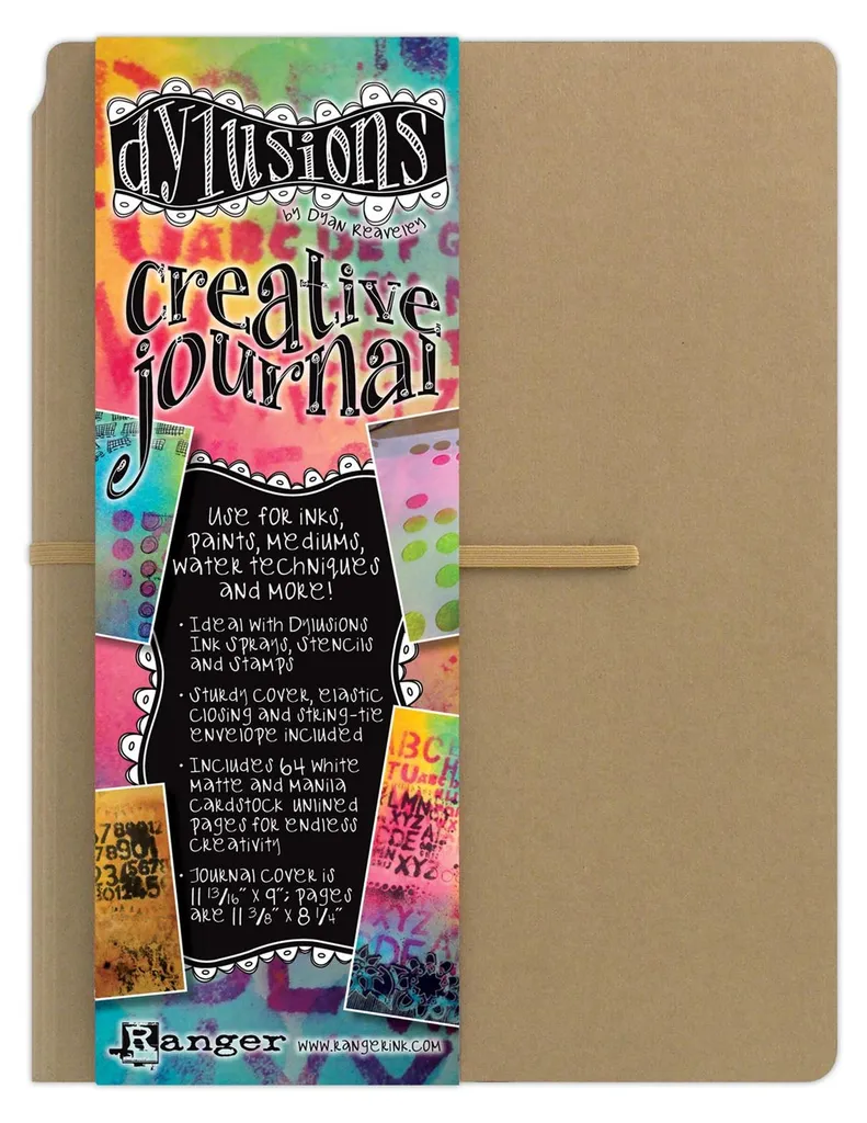 Journal Dylusions Ranger 23x30 cm avec Papier Épais et Couverture Braun