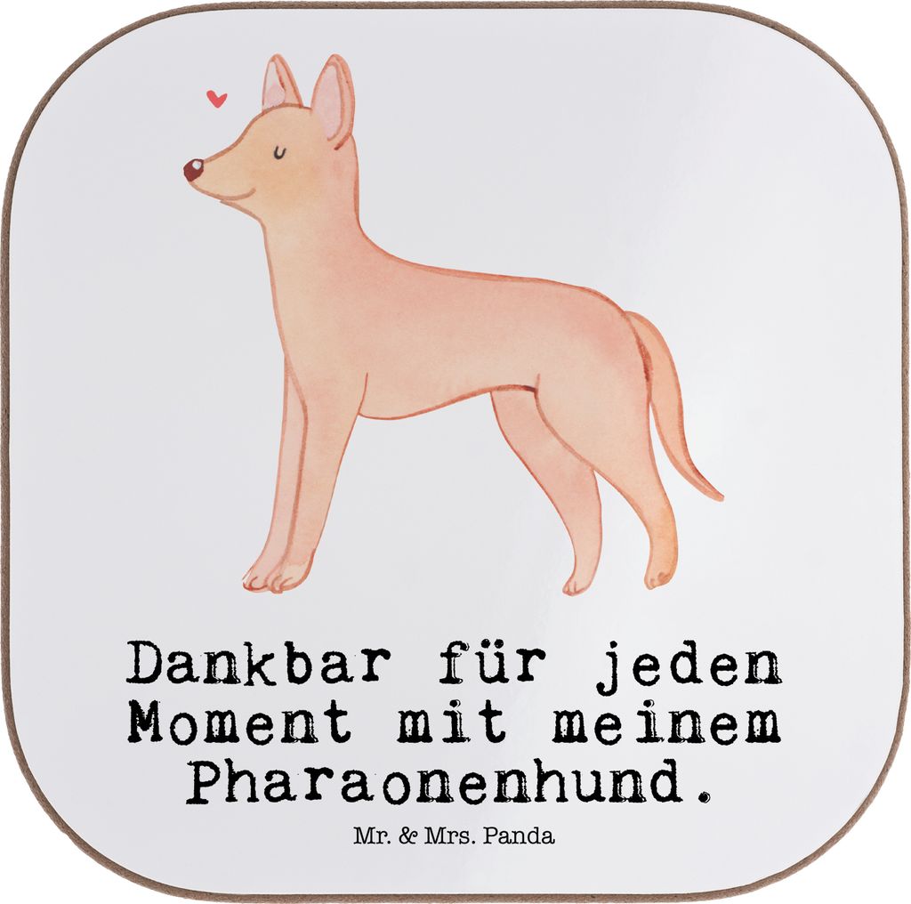 Mr. & Mrs. Panda Tischuntersetzer Pharaonenhund Moment - Weiß - Geschenk, Untersetzer für Gläser, Coaster, Holzuntersetzer, gläseruntersetzer, ...