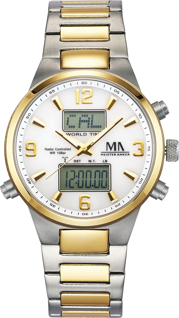 MeisterAnker Funkchronograph 23cm Silbergrau 490000165 Produktbild 