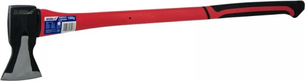 Fendre le bois sans effort avec la hache Dedra 13M818 1500g anti-choc