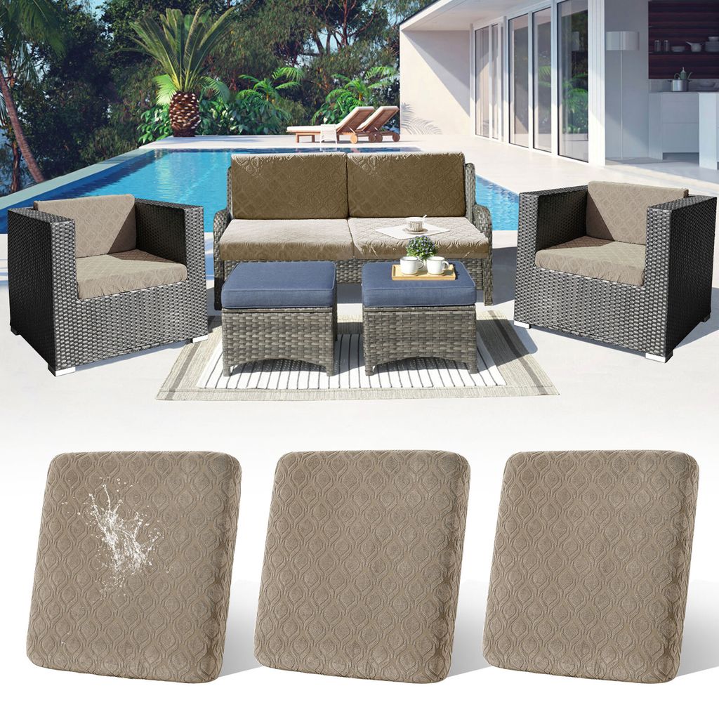 3 Stück Outdoor Kissen Wetterfest Sofabezug Wasserdicht Sofa Sitzkissenbezug Outdoor Sofa Überzug Bezüge Für Gartenpolster Sofa Cushion Cover S...