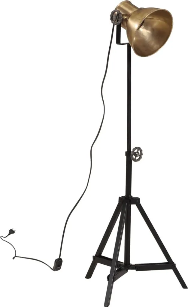 Lampada da Terra vidaXL Ottone Vintage E27 - Illuminazione Retrò 95cm