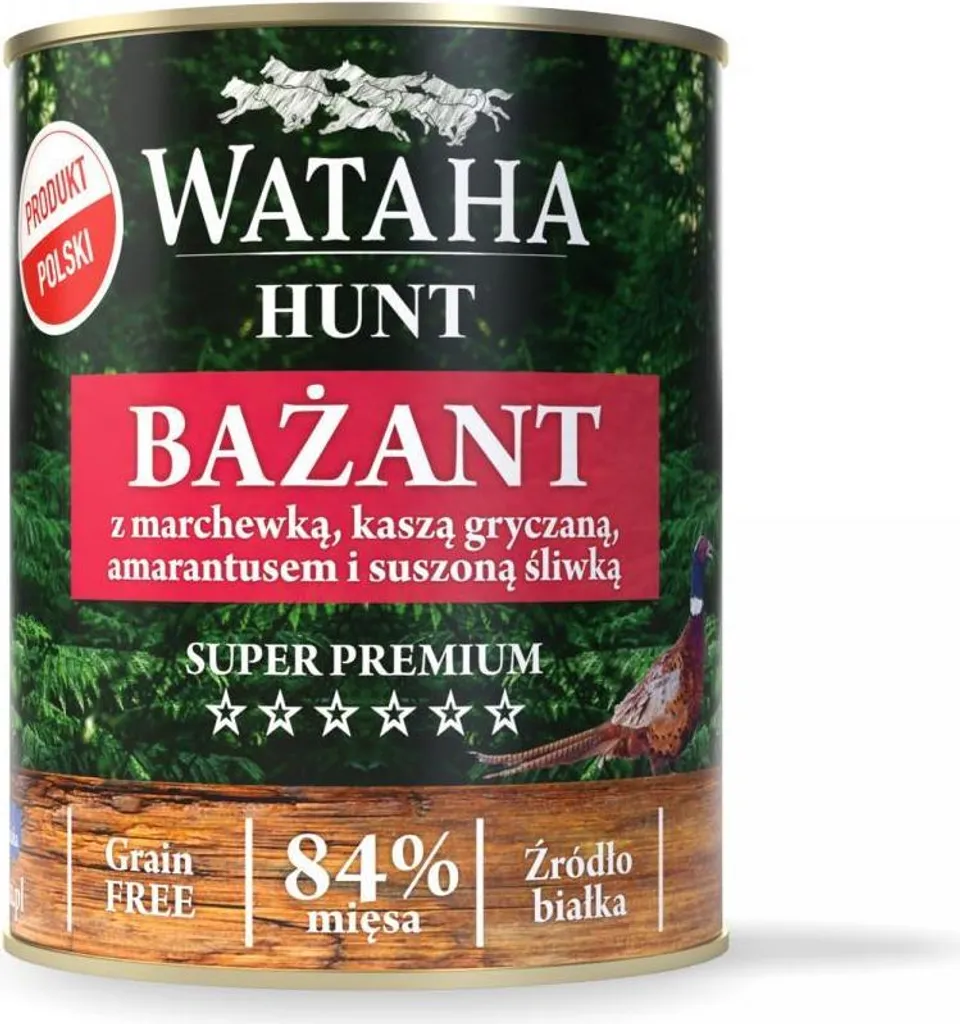 Pâtée Digestion Sensible Chien au Faisan - Wataha Sans Céréales de 800g