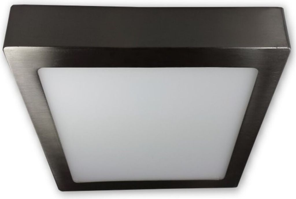C-Light 18 W - LED Aufbauleuchte eckig 230 V - alu gebürstet