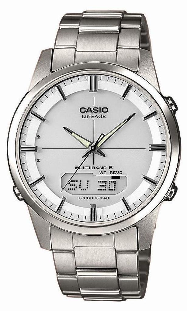 Casio Funkuhr Titan Analog-Digital Datum Solar Armbanduhr Produktbild 