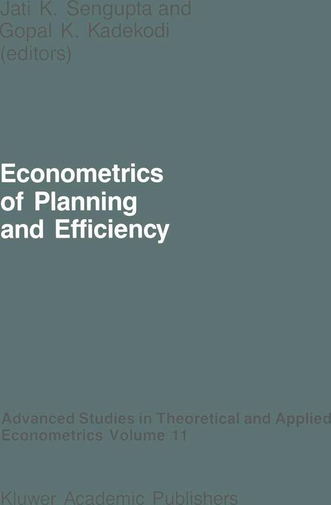 Econometrics of Planning and Efficiency
