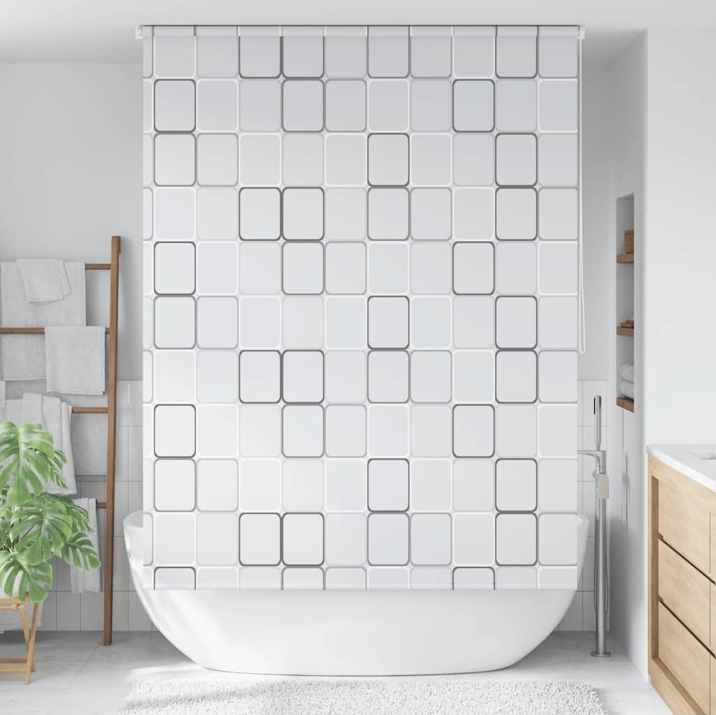 Maison Exclusive - Duschrollo 160x240 cm Quadratmuster