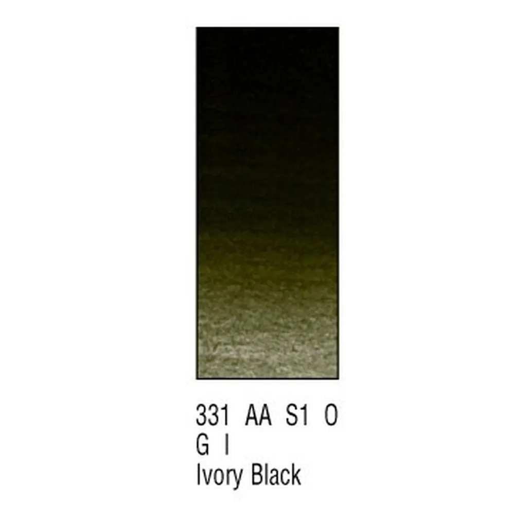 Winsor & Newton AWC Demi-Godet Noir d'Ivoire 331 - Aquarelle Fine