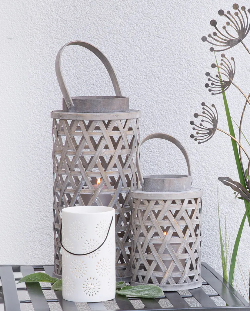 Créez une ambiance zen avec le photophore Aluja Gilde en bambou gris