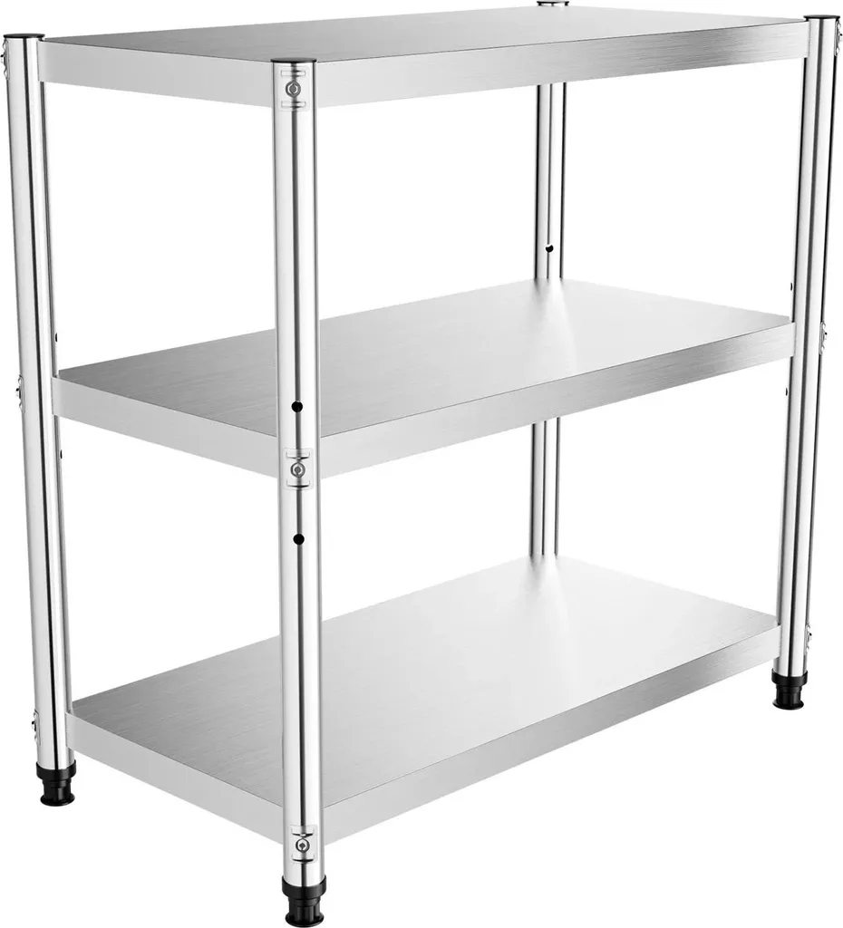 Organisateur de cuisine multi-niveaux pour épices et ustensiles inox