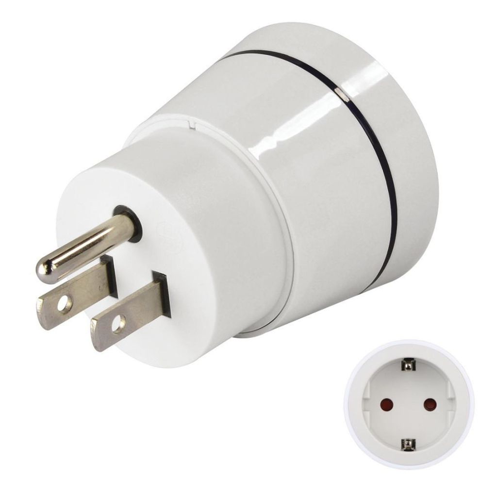 Reiseadapter Typ B, 3-polig, für USA, Kanada, Karibik, Japan und Ostasien (00223432)