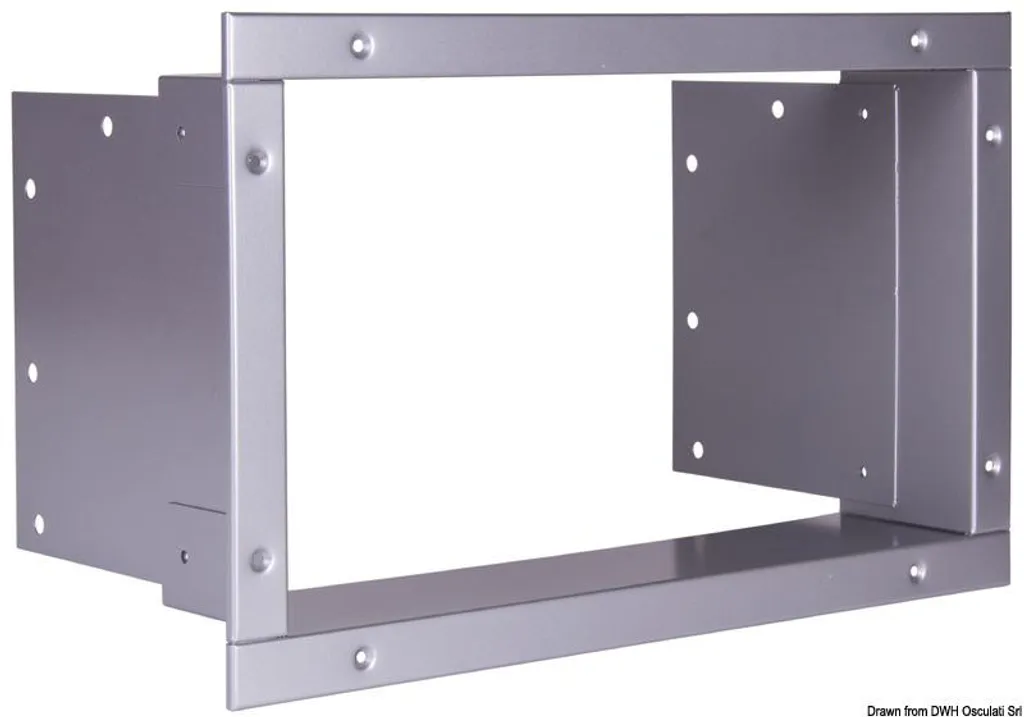 Cadre de montage extérieur étanche argent 50.826.14 monobloc robuste
