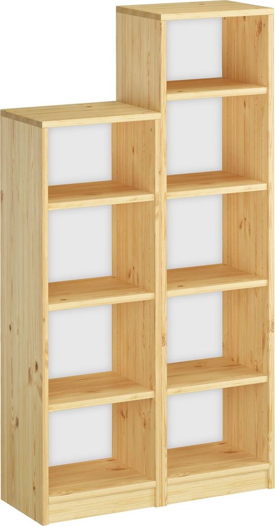 Holzregal Bücherregal verschiedene Höhen Wandregal Produktbild 9