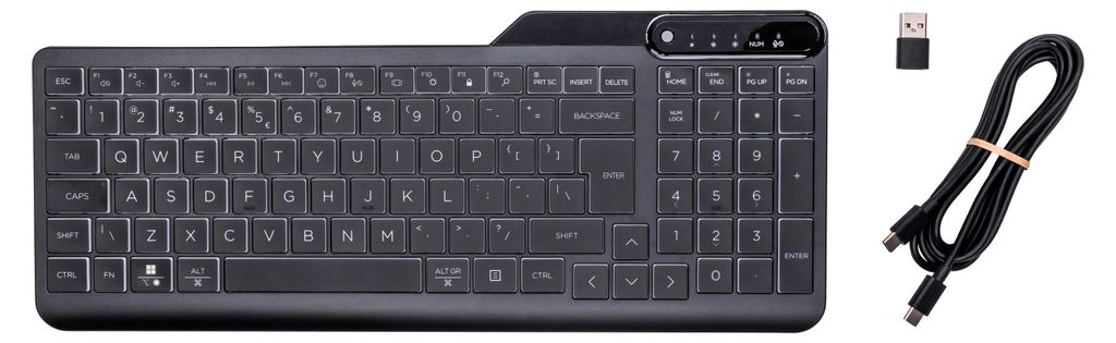 HP 400 Kabelgebundene Tastatur mit Hintergrundbeleuchtung, Produktbild 