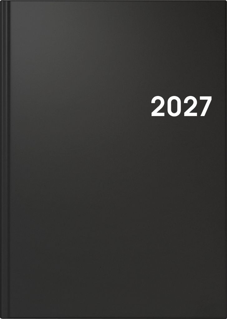Buchkalender 795 A5 1 Tag/Seite Balacron-Einband schwarz Produktbild 