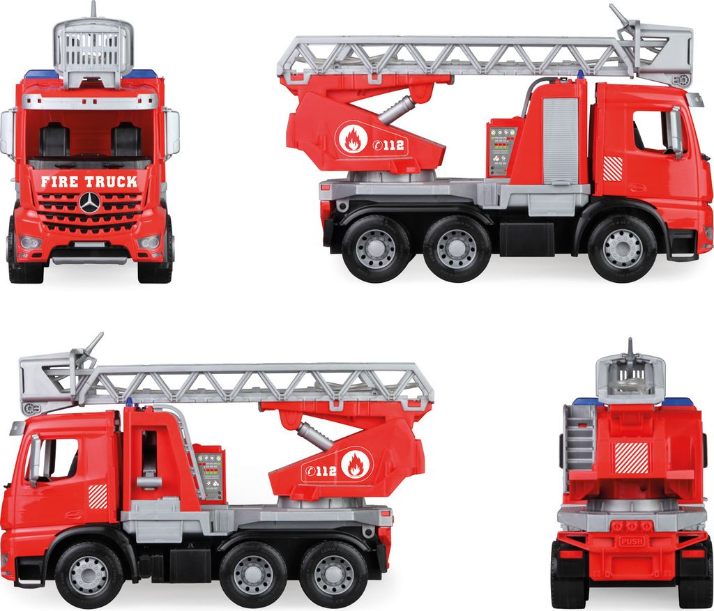 Lena Worxx Fire truck with ladder Arocs, Wóz strażacki, 3 Zdjęcie produktu 