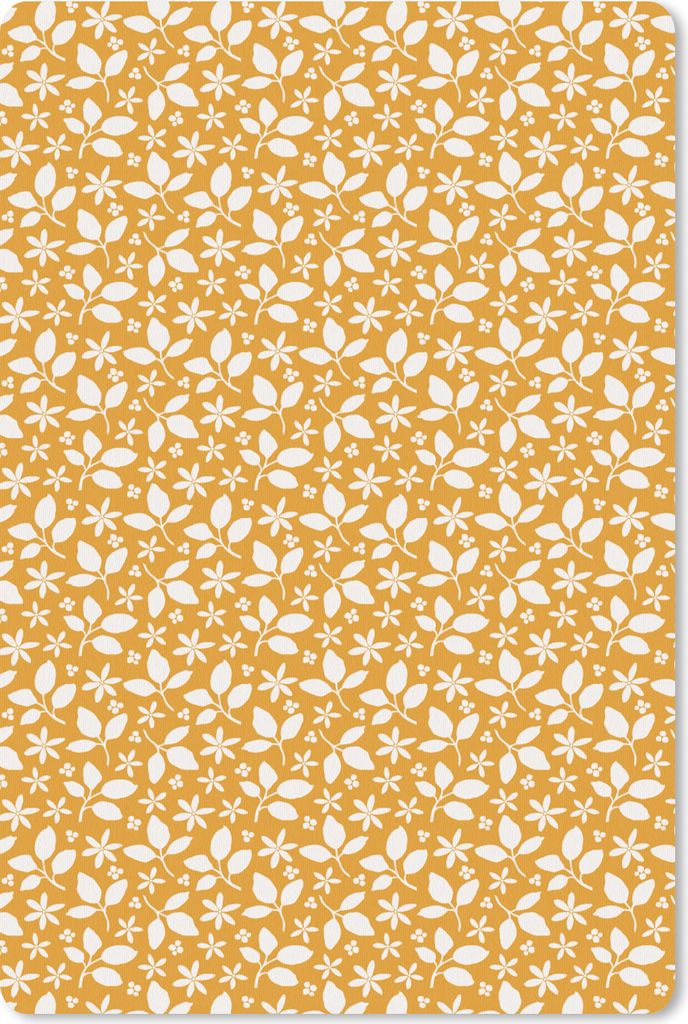 MuchoWow Mauspad Mousepad Muster - Blätter - Blumen 40x60 cm - Mousepads - Maus Mat - Pad - Mausunterlage - Schreibtisch Accesoire