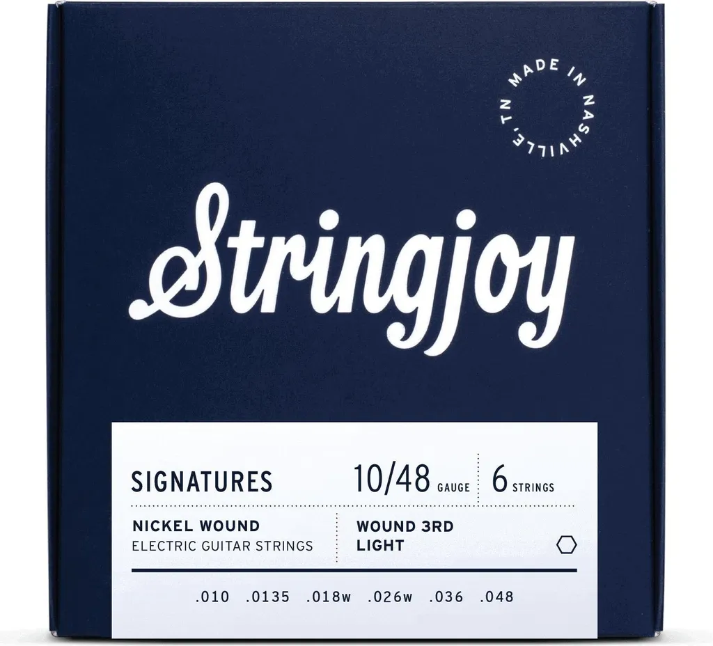 Cordes Guitare Électrique Stringjoy 10-48 NW1048W3 Anti-casse Nickel