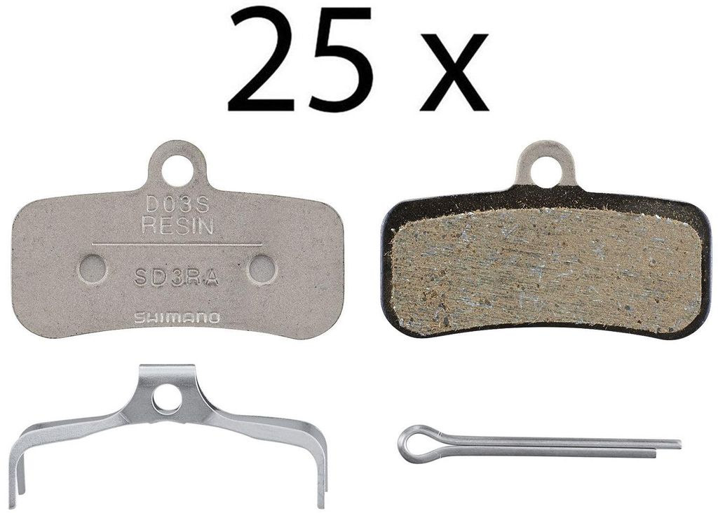 Brzdové doštičky Shimano D03S-RX polymér servisné balenie Obrázok produktu 