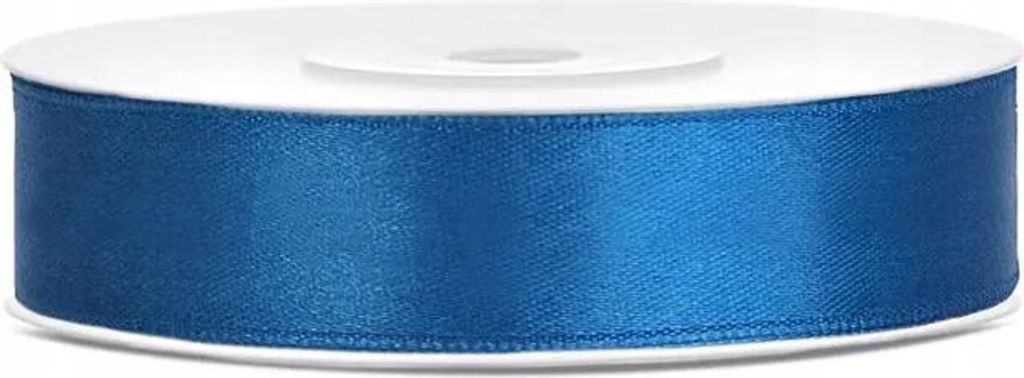 BLAUES Satinband Dekoband 12mm 25m Produktbild 