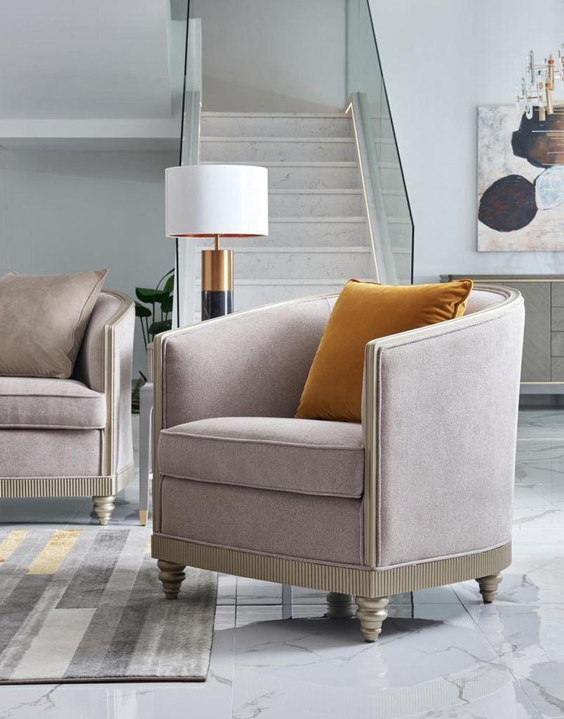 Sessel Einsitzer Royal Stuhl Thron Polster Lounge Stühle Sofa Hotel Einrichtung
