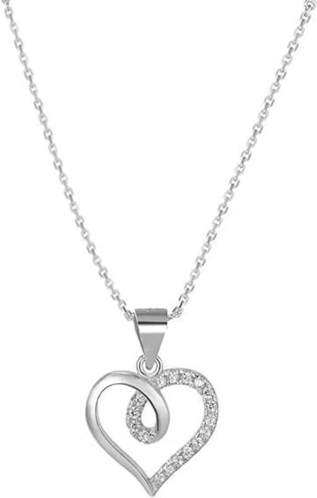Collana d'argento con cuore AGS495/47 (catena, ciondolo)