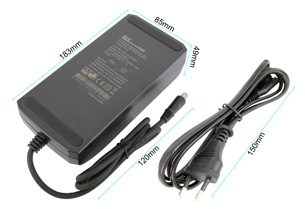 Chargeur Rapide 4A pour AEG 36V à Prise Ronde 7,4 / 5mm PowerSmart - 4